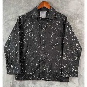 Jungmaven Upcycled Olympic Chore Jacket Small  Organic Cotton Paint Splatter USA